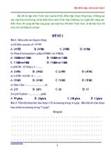Bộ đề ôn tập môn Toán Lớp 3
